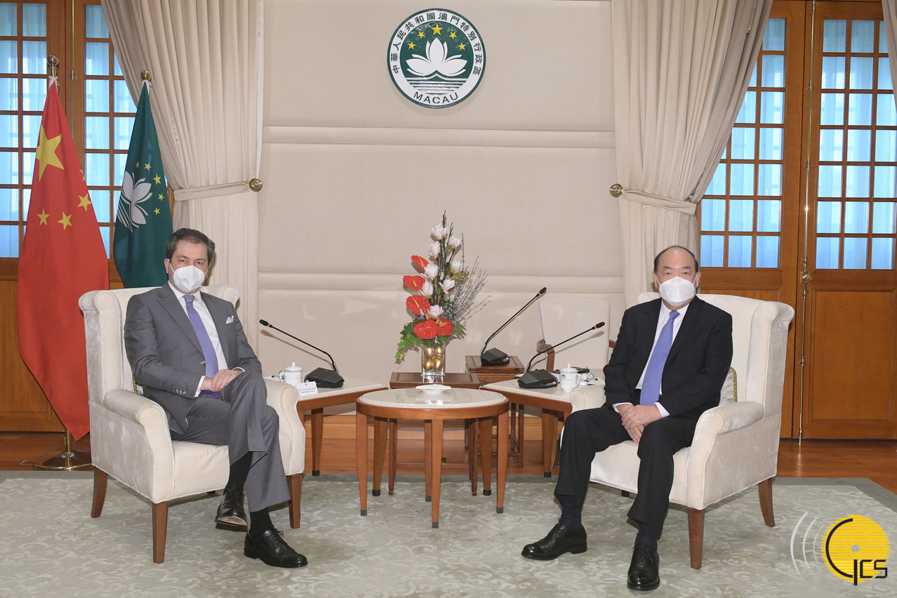 <strong>CHIEF EXECUTIVE HO IAT SENG MEETS PORTUGAL’S NEW TOP DIPLOMAT IN MACAU</strong> <strong>CHIEF EXECUTIVE HO IAT SENG MEETS PORTUGAL’S NEW TOP DIPLOMAT IN MACAU</strong>