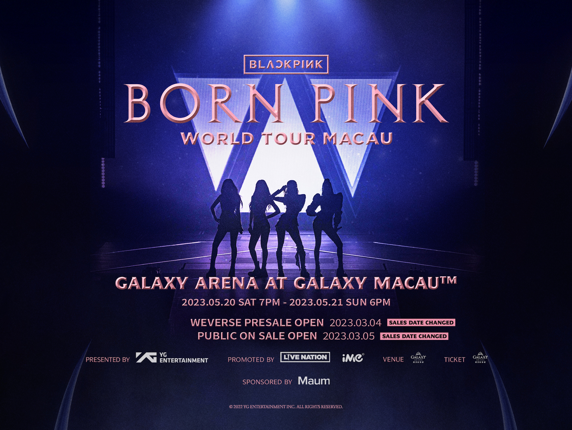 <strong>BLACKPINK TO HAVE A CONCERT AT GALAXY MACAU ON 20-21 MAY&nbsp;</strong>
