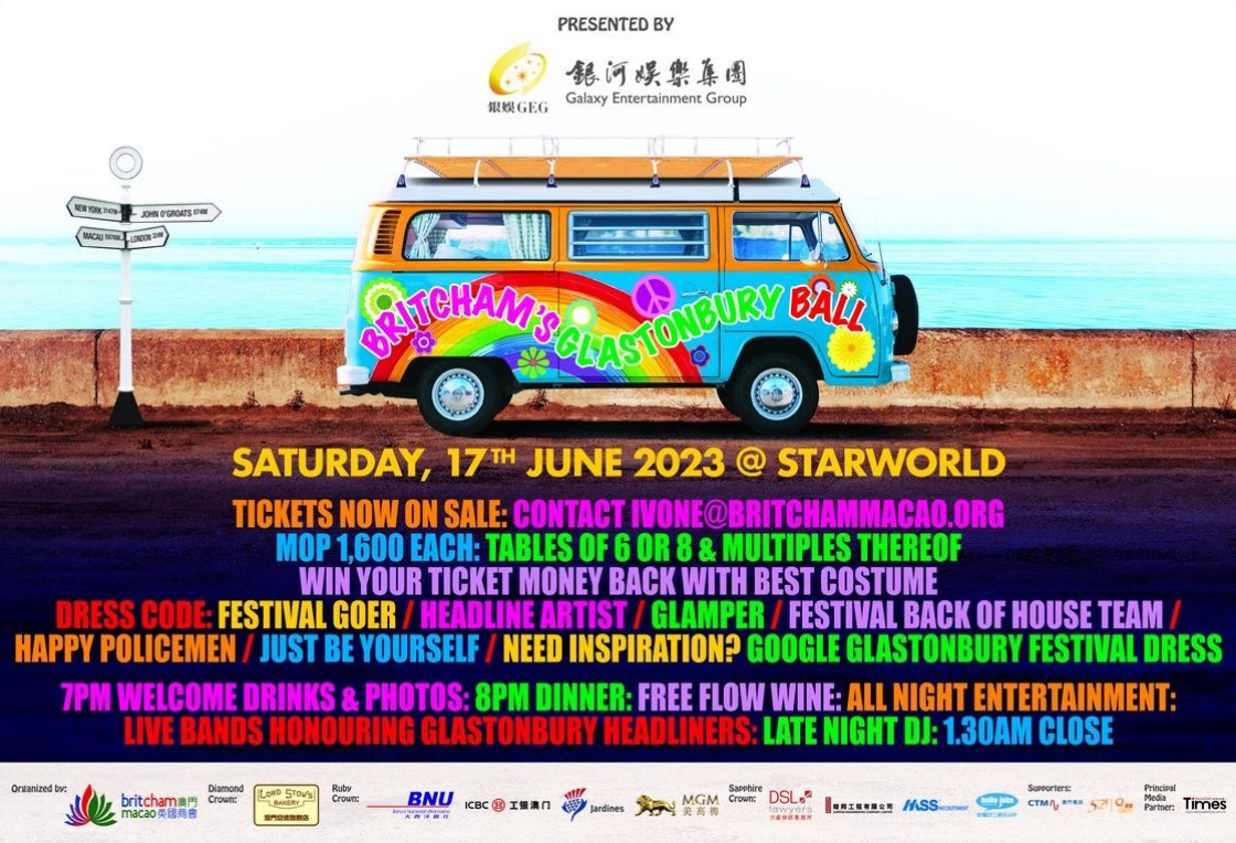 BRITCHAM’S ANNUAL GLASTONBURY BALL TO TAKE PLACE AT STARWORLD HOTEL ON 17 JUNE BRITCHAM’S ANNUAL GLASTONBURY BALL TO TAKE PLACE AT STARWORLD HOTEL ON 17 JUNE