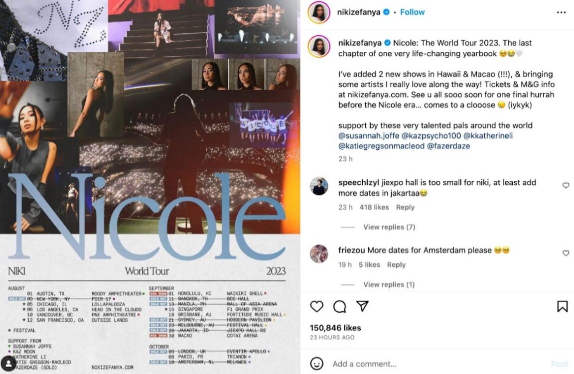 MACAU CONCERT OF US-BASED INDONESIAN SINGER NIKI ZEFANYA CANCELLED MACAU CONCERT OF US-BASED INDONESIAN SINGER NIKI ZEFANYA CANCELLED