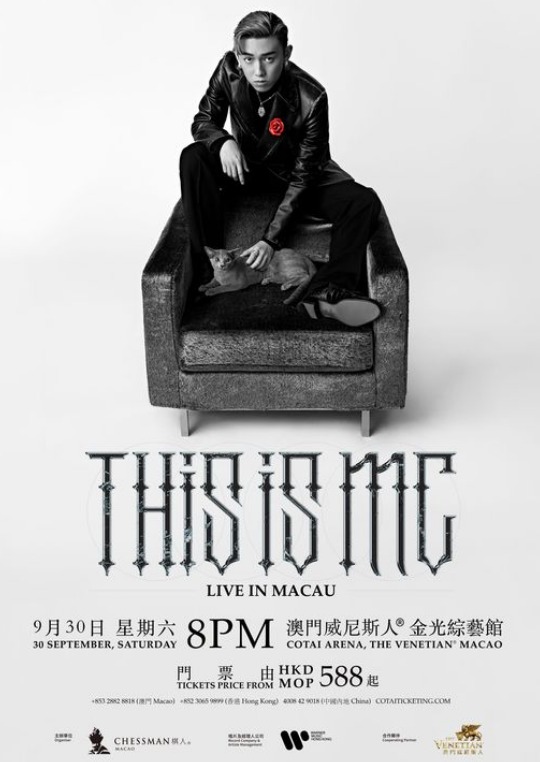 HONG KONG CANTOPOP STAR MC TO HAVE A CONCERT AT VENETIAN MACAO NEXT MONTH HONG KONG CANTOPOP STAR MC TO HAVE A CONCERT AT VENETIAN MACAO NEXT MONTH