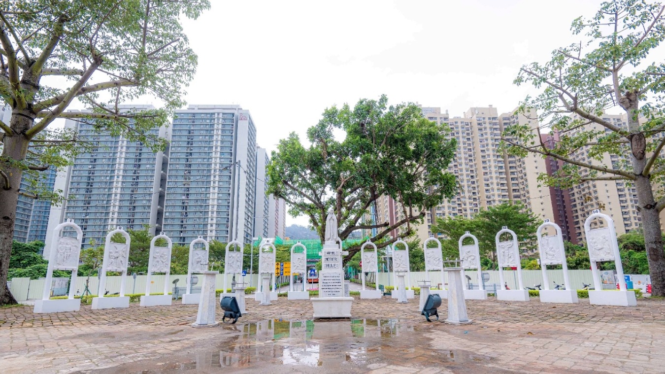 STATUE OF OUR LADY AND PLAQUES OF STATIONS OF THE CROSS IN COLOANE HAVE BEEN RESTORED STATUE OF OUR LADY AND PLAQUES OF STATIONS OF THE CROSS IN COLOANE HAVE BEEN RESTORED