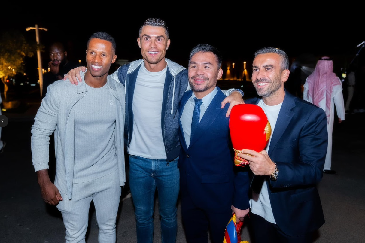 MANNY PACQUIAO AND CRISTIANO RONALDO MEET IN SAUDI ARABIA