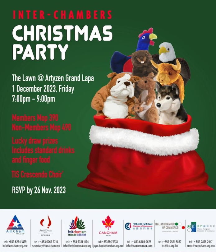 MACAU’S BUSINESS CHAMBERS TO HOLD JOINT CHRISTMAS CELEBRATION 