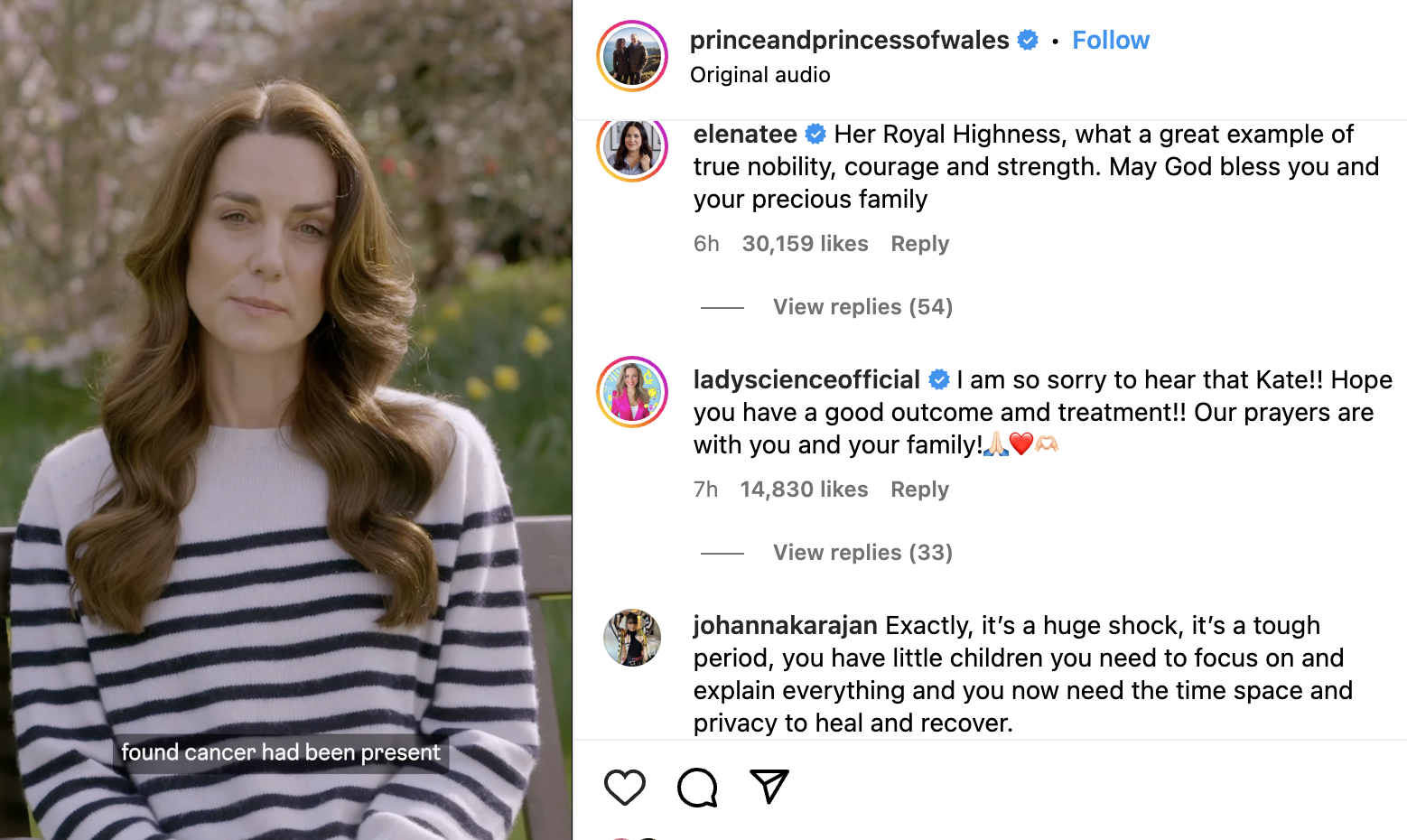 PRINCESS OF WALES ANNOUNCES CANCER WAS FOUND IN HER BODY FOLLOWING A SURGERY IN JANUARY PRINCESS OF WALES ANNOUNCES CANCER WAS FOUND IN HER BODY FOLLOWING A SURGERY IN JANUARY