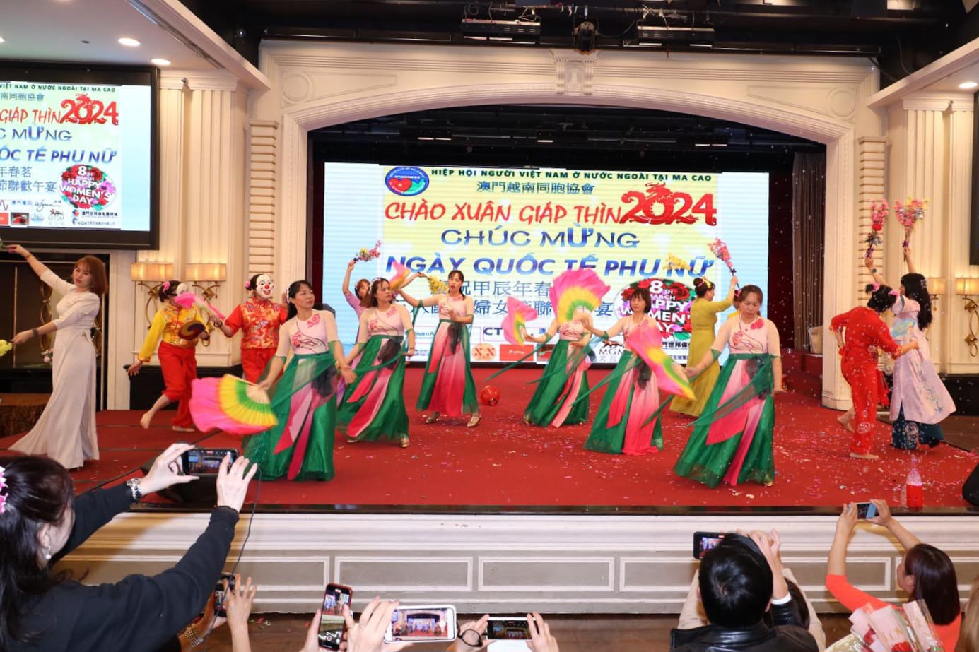 OVERSEAS VIETNAMESE ASSOCIATION IN MACAO HOLDS LUNCHEON TO CELEBRATE LUNAR NEW YEAR AND INT’L WOMEN’S DAY, ATTENDED BY AROUND 450 