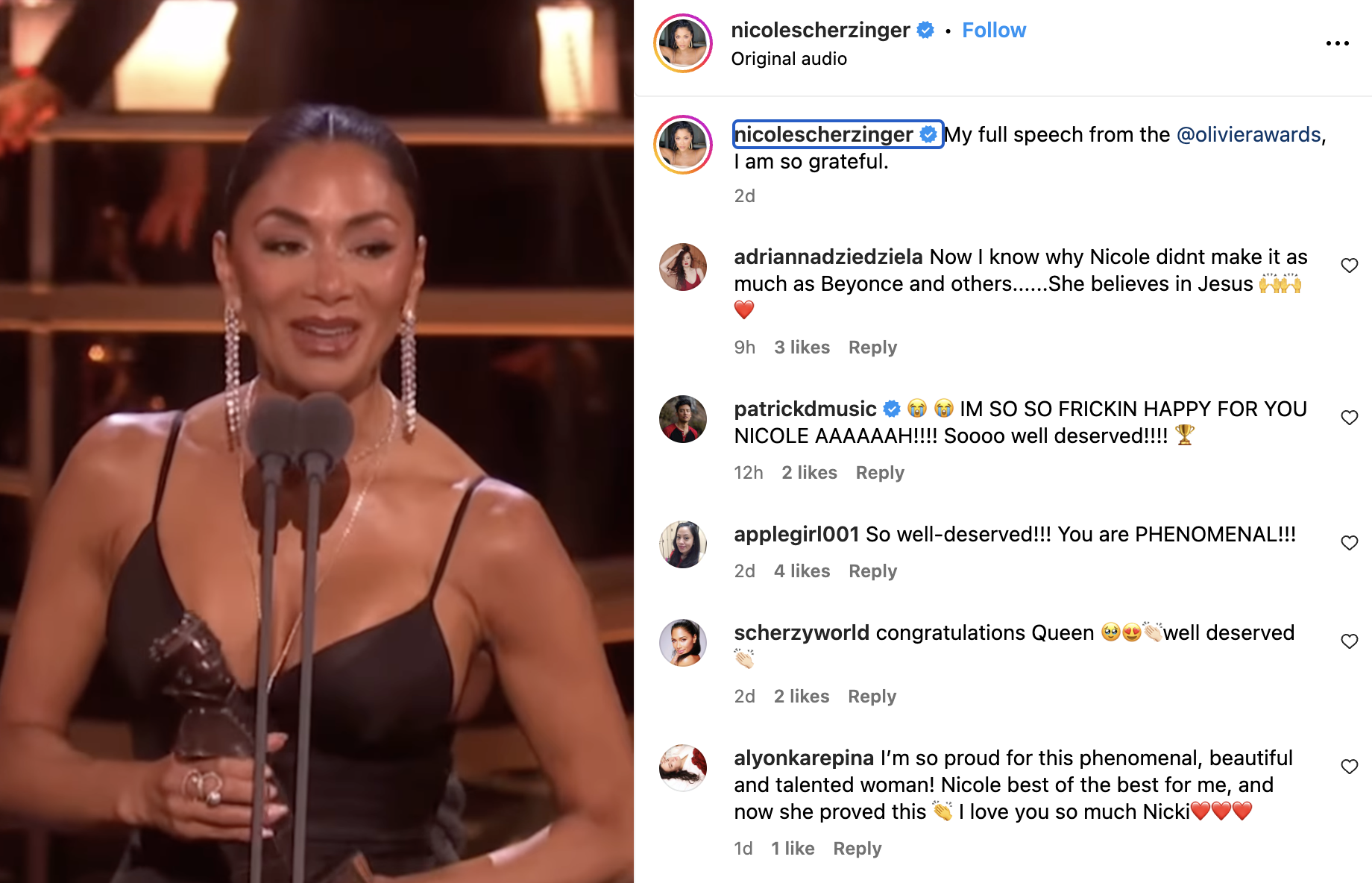 FIL-AM SINGER-ACTRESS NICOLE SCHERZINGER WINS THIS YEAR’S OLIVIER AWARDS FOR BEST ACTRESS IN MUSICAL FIL-AM SINGER-ACTRESS NICOLE SCHERZINGER WINS THIS YEAR’S OLIVIER AWARDS FOR BEST ACTRESS IN MUSICAL