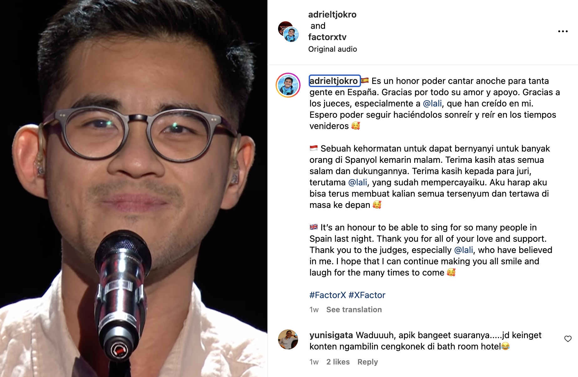 SATU LAGI ORANG INDONESIA MASUK X FACTOR LUAR NEGERI: ADRIELT JOKRO DI SPANYOL SATU LAGI ORANG INDONESIA MASUK X FACTOR LUAR NEGERI: ADRIELT JOKRO DI SPANYOL