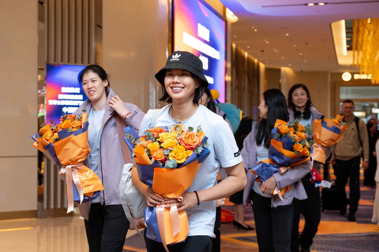 CHINA WOMEN’S VOLLEYBALL TEAM ARRIVES IN TOWN FOR ‘WOMEN’S VOLLEYBALL NATIONS LEAGUE 2024 MACAO’ 