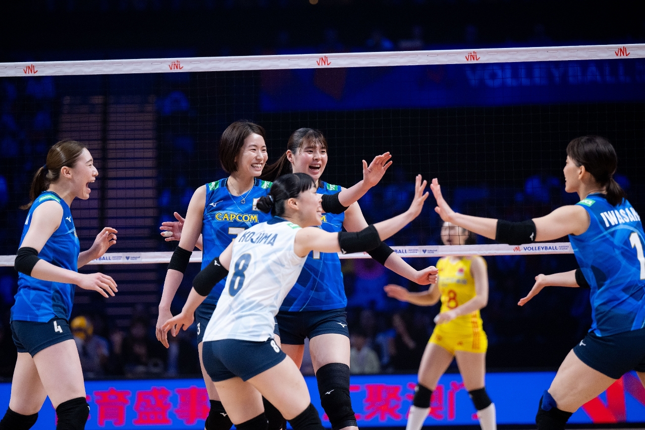 JAPAN DEFEATS CHINA 3-1 ON FOURTH DAY OF WOMEN’S VOLLEYBALL NATIONS LEAGUE 2024 MACAO JAPAN DEFEATS CHINA 3-1 ON FOURTH DAY OF WOMEN’S VOLLEYBALL NATIONS LEAGUE 2024 MACAO