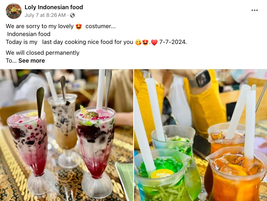 RESTORAN LOLY TUTUP RESTORAN LOLY TUTUP
