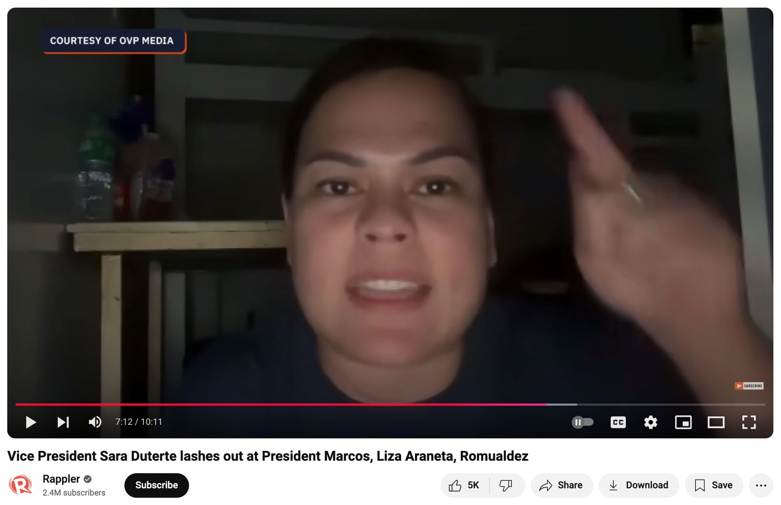 PHILIPPINE PRESIDENT MARCOS RESPONDS TO VICE PRESIDENT SARA DUTERTE THREATENING TO ASSASSINATE HIM IF SHE ‘GETS KILLED’ PHILIPPINE PRESIDENT MARCOS RESPONDS TO VICE PRESIDENT SARA DUTERTE THREATENING TO ASSASSINATE HIM IF SHE ‘GETS KILLED’
