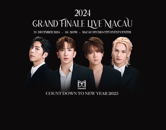 HONG KONG BOY BAND MIRROR’S EDAN, KEUNG TO, ANSON LO AND JEREMY TO HAVE COUNTDOWN CONCERT AT STUDIO CITY MACAU 