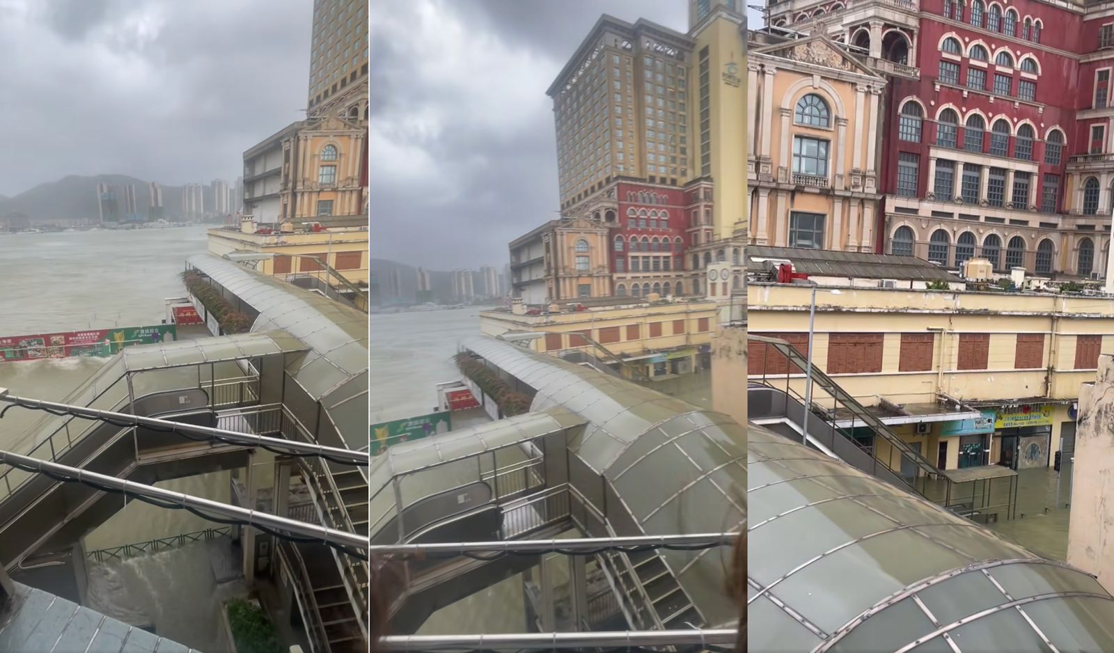 CEM SUSPENDS POWER SUPPLY IN AFFECTED AREAS AS WATER LEVEL REACHES 1-1.5M MACAU’S LOW-LYING AREAS