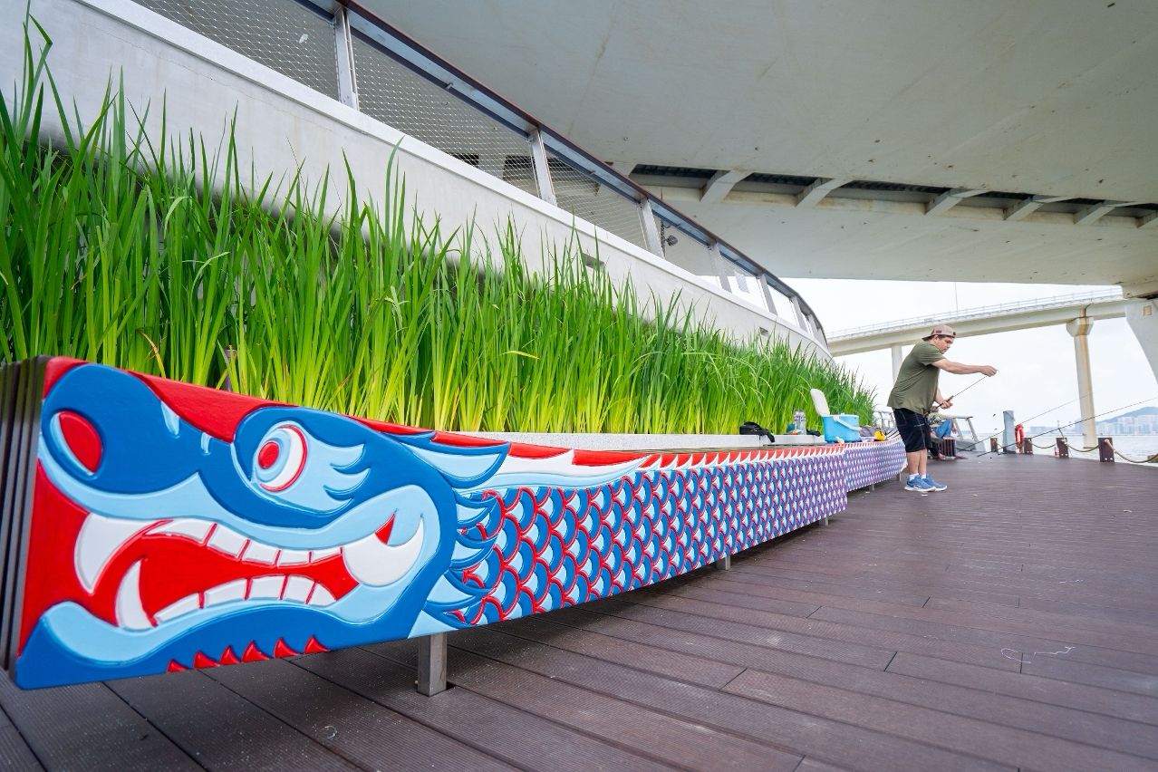 ZONE 2 OF SECOND PHASE OF SOUTH SHORE WATERFRONT GREEN PROMENADE, NEAR MACAU TOWER, NOW OPEN ZONE 2 OF SECOND PHASE OF SOUTH SHORE WATERFRONT GREEN PROMENADE, NEAR MACAU TOWER, NOW OPEN